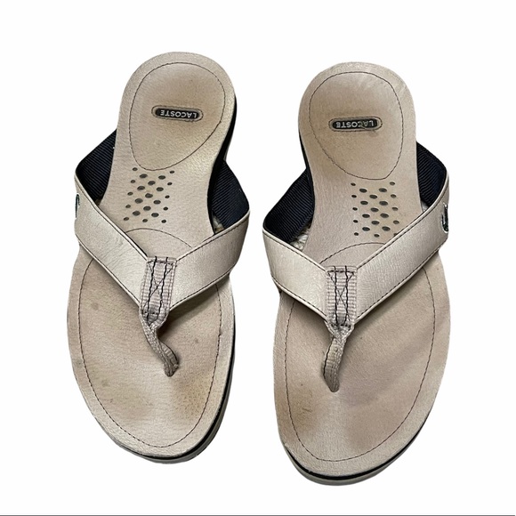 Lacoste Other - Men's Lacoste Thong Sandal Flip Flop Size 10